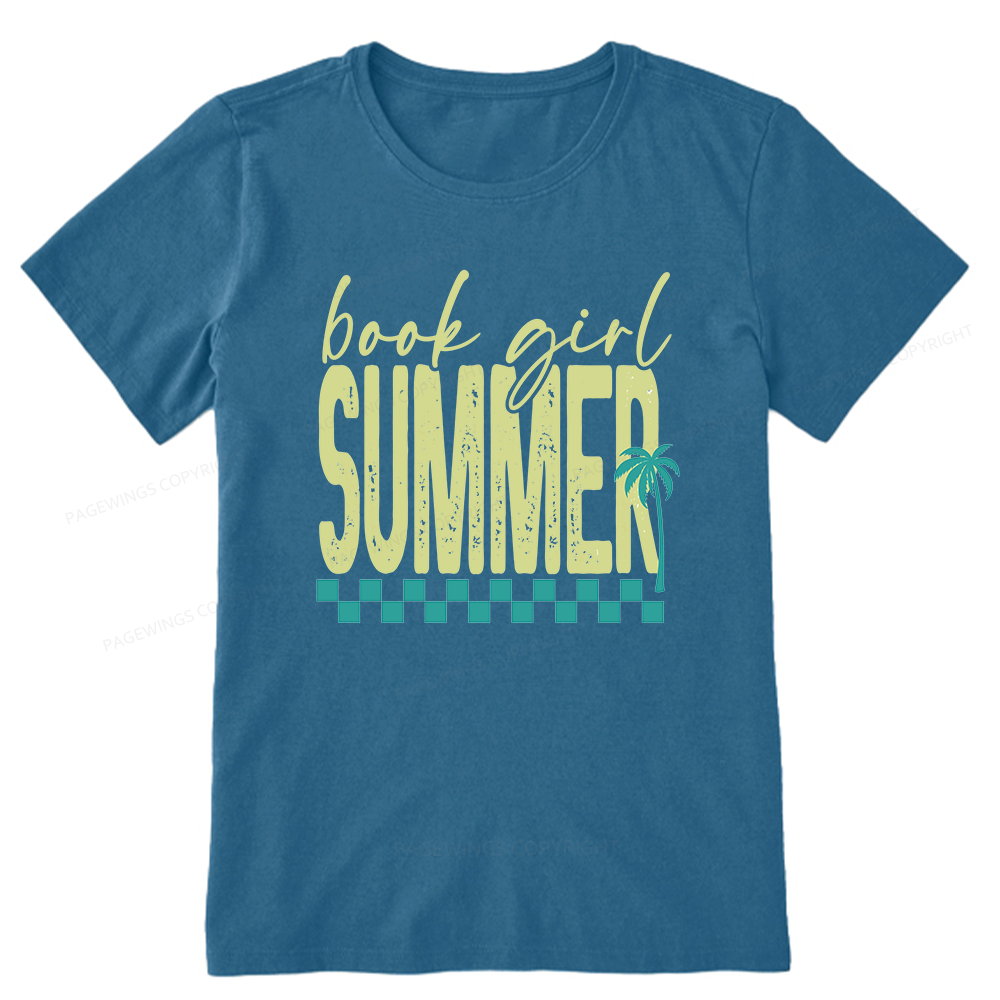 Pagewings Book Girl Summer Unisex Classic T-shirt
