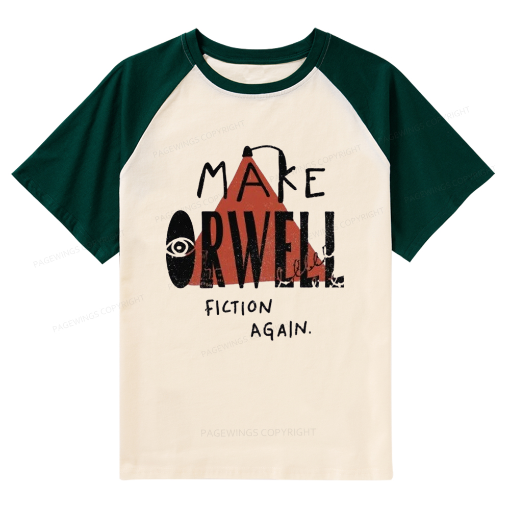 Pagewings George Orwell 1984 Raglan T-shirt