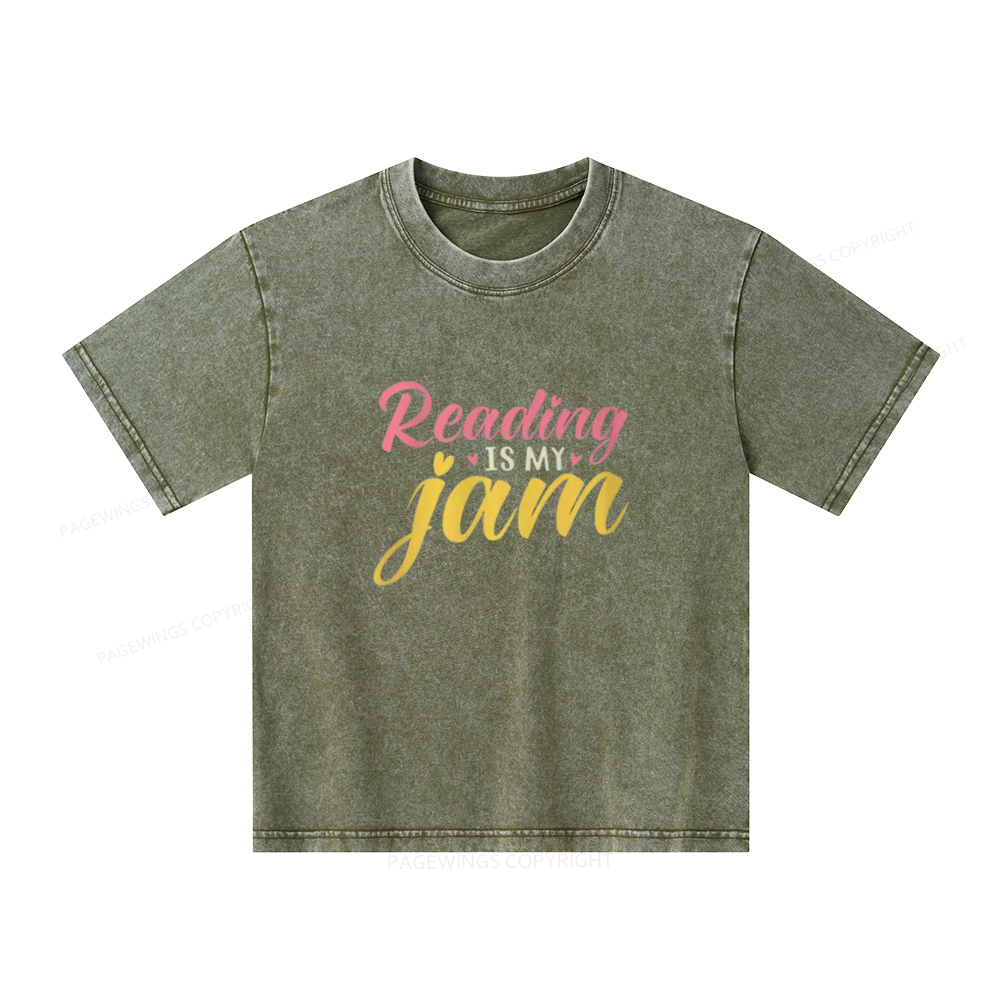 [Copy]Pagewings cool kids read books Unisex Kids Washed T-shirt