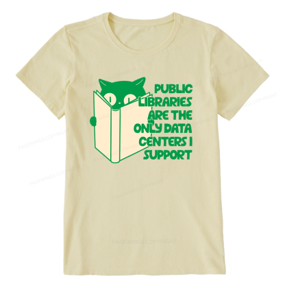 Pagewings Public Libraries are the Only Data Centers Unisex Classic T-shirt