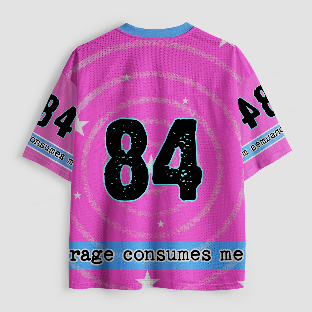 Pagewings Rage Consumes Me Unisex Mesh Jersey