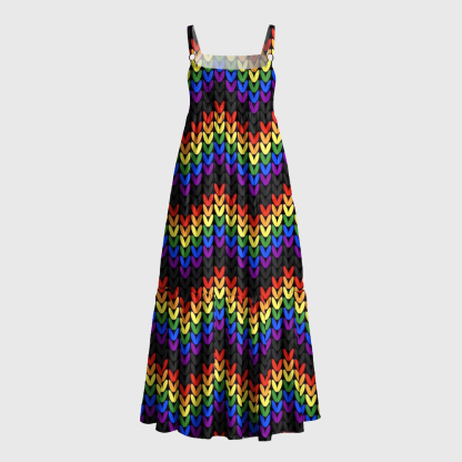 Pagewings Rainbow Pride Maxi Dress