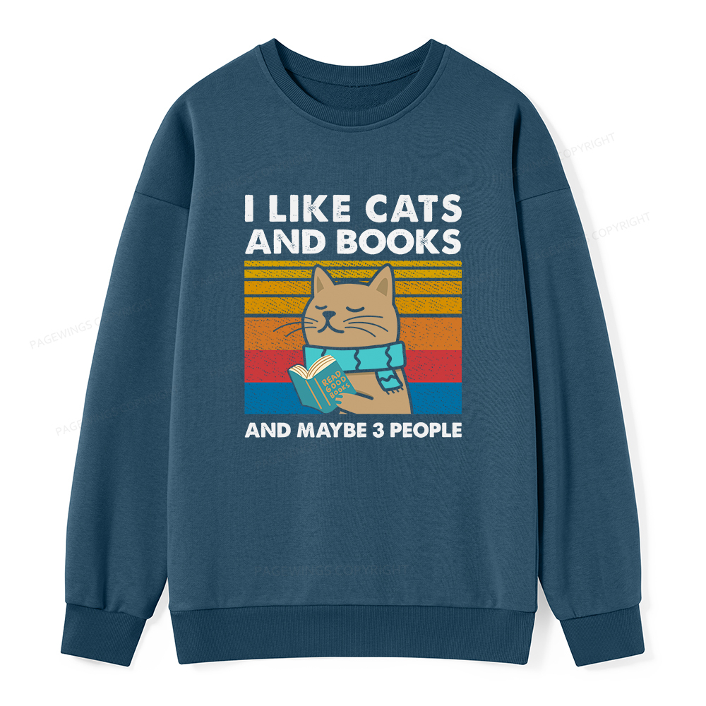 Pagewings Like Book And Maybe 3 People Unisex Classic Sweatshirt