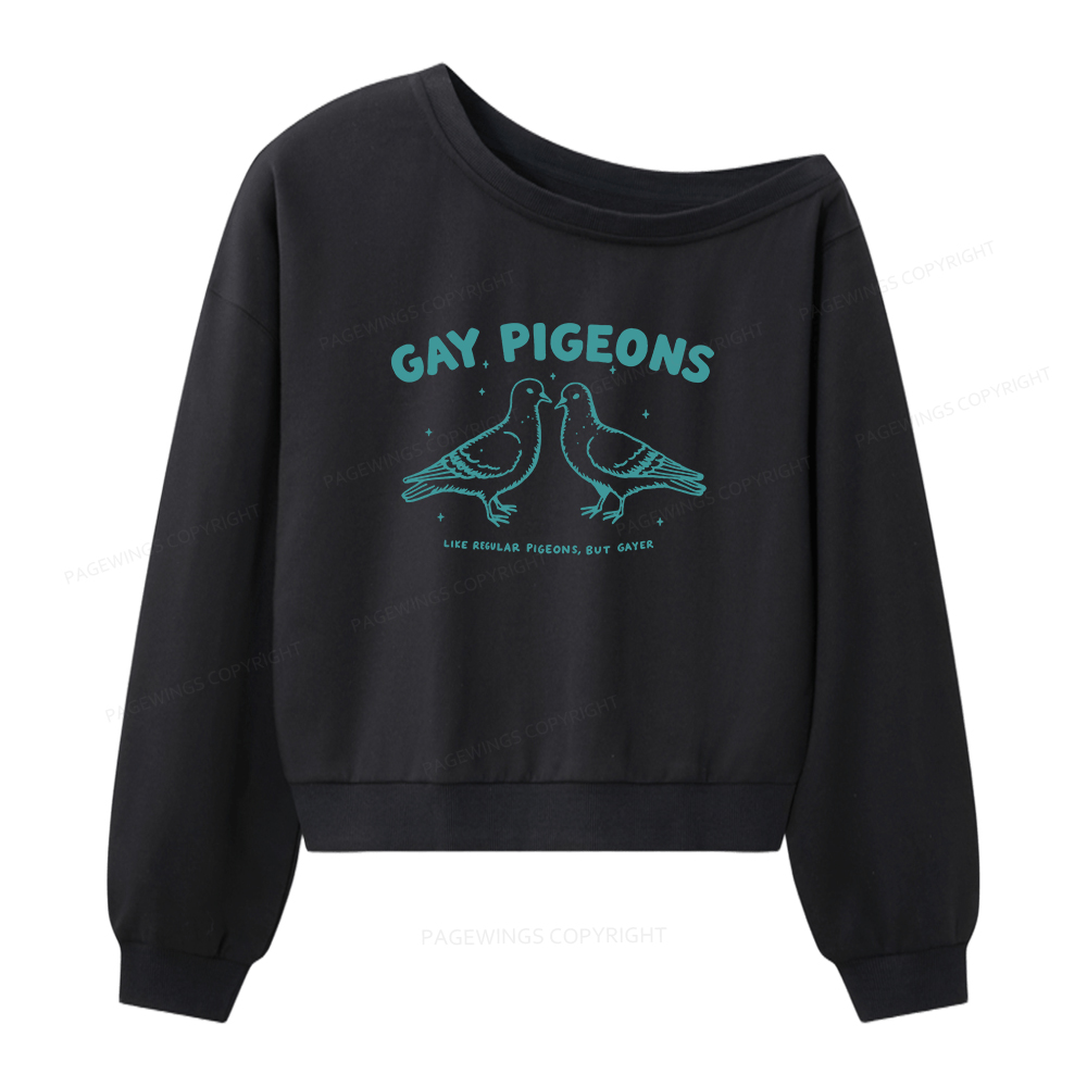 Pagewings Pride Women Off Shoulder Sweatshirt