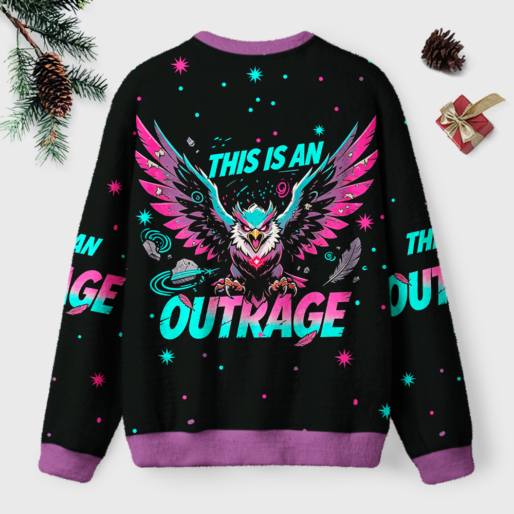 Pagewings Sci Fi Book Lover Unisex Ugly Light Knit Sweatshirt