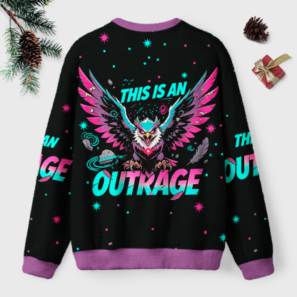 Pagewings Sci Fi Book Lover Unisex Ugly Light Knit Sweatshirt