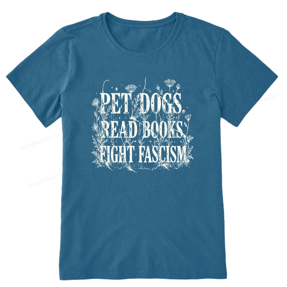 Pagewings Anti Fascism Book Lover Unisex Classic T-shirt