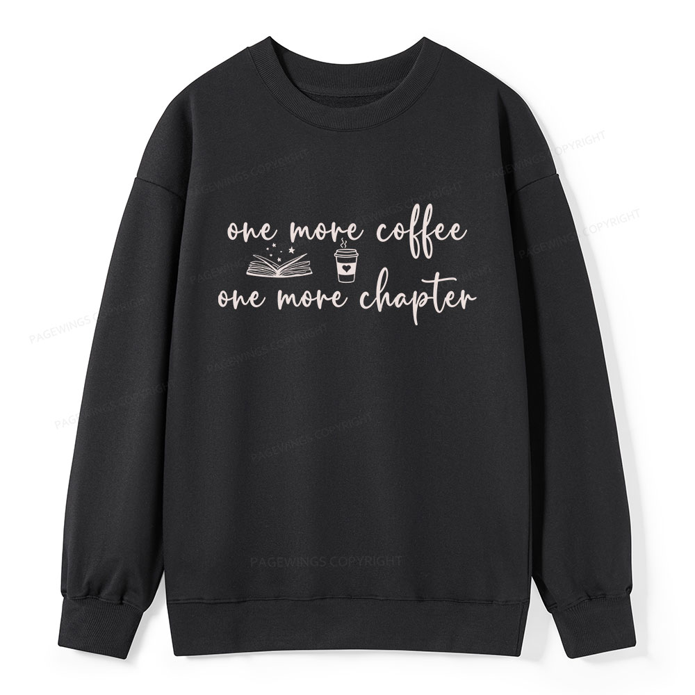 Pagewing Just One More Coffee and Books Unisex Classic Sweatshirt