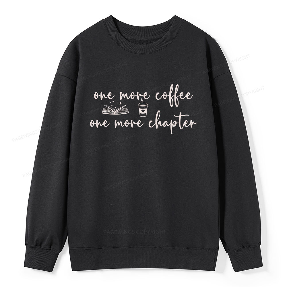 Pagewing Just One More Coffee and Books Unisex Classic Sweatshirt