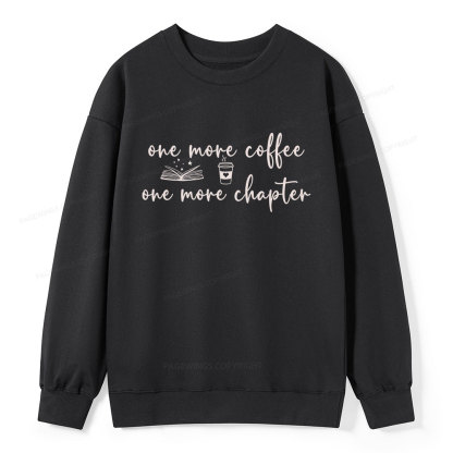 Pagewing Just One More Coffee and Books Unisex Classic Sweatshirt