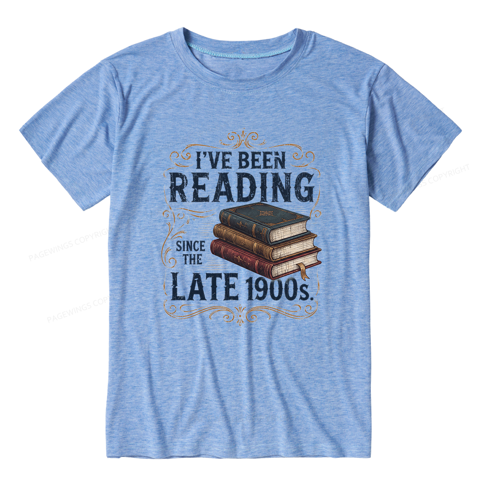 Pagewings Vintage Reading Since Late 1900s Unisex Heather T-Shirt