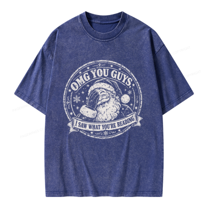 Pagewings OMG You Guys I Saw What You’re Reading Unisex Washed T-shirt