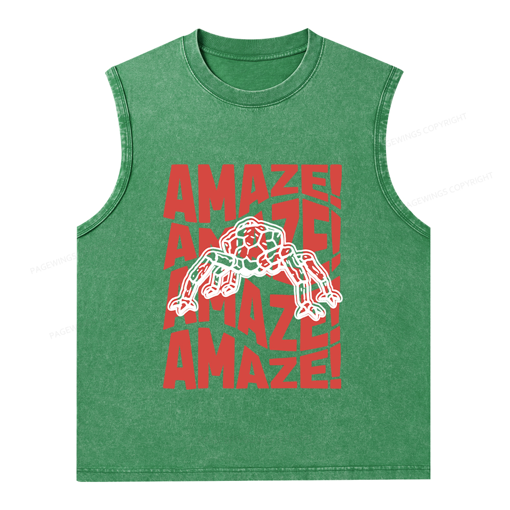 Pagewings Amaze Space Unisex Washed Tank Top