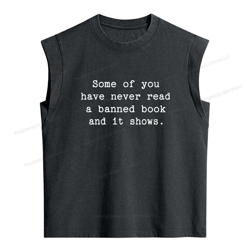 Pagewings Read Banned Books Women's Washed Tank Top