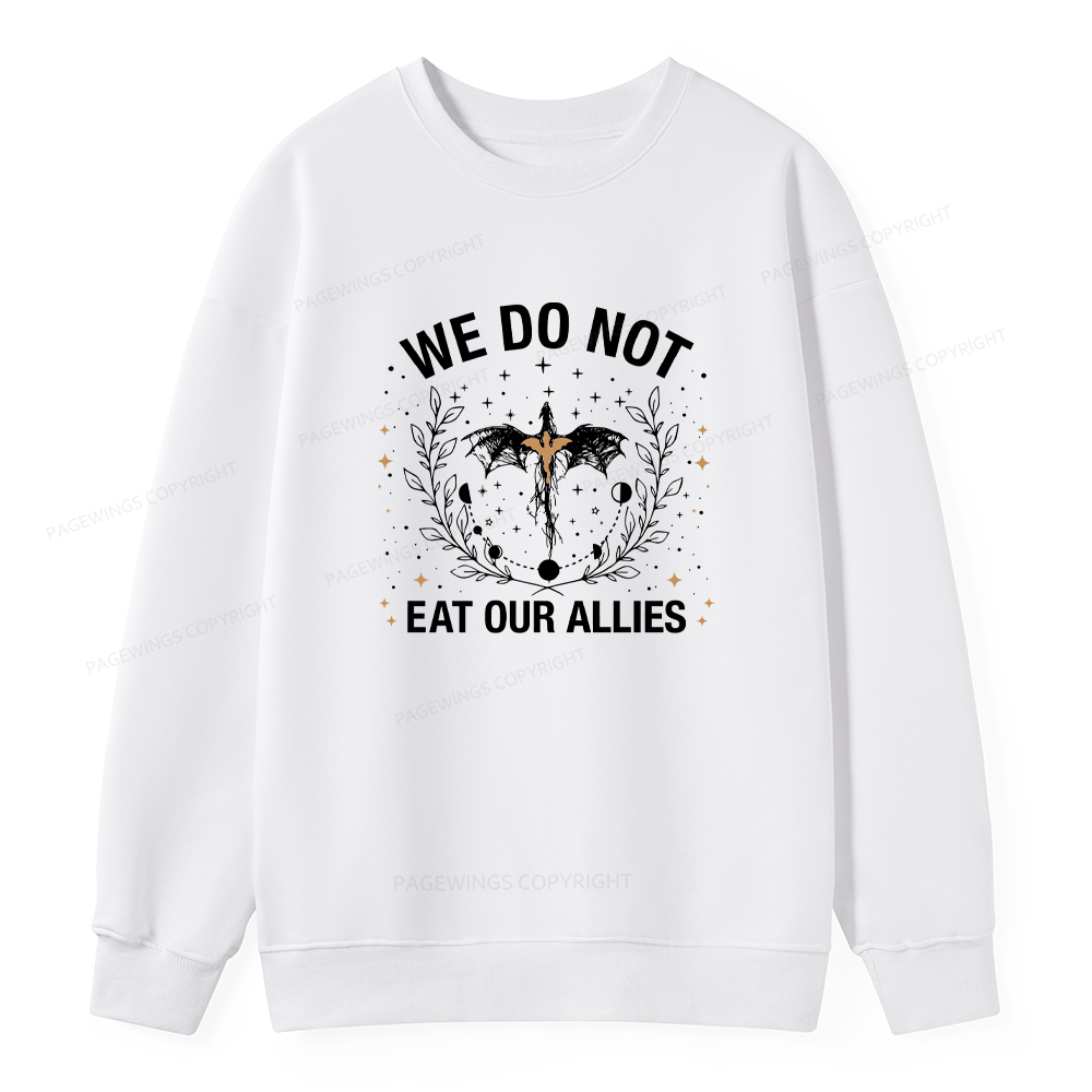 Pagewings We Do Not Eat Our Allies Unisex Classic Sweatshirt