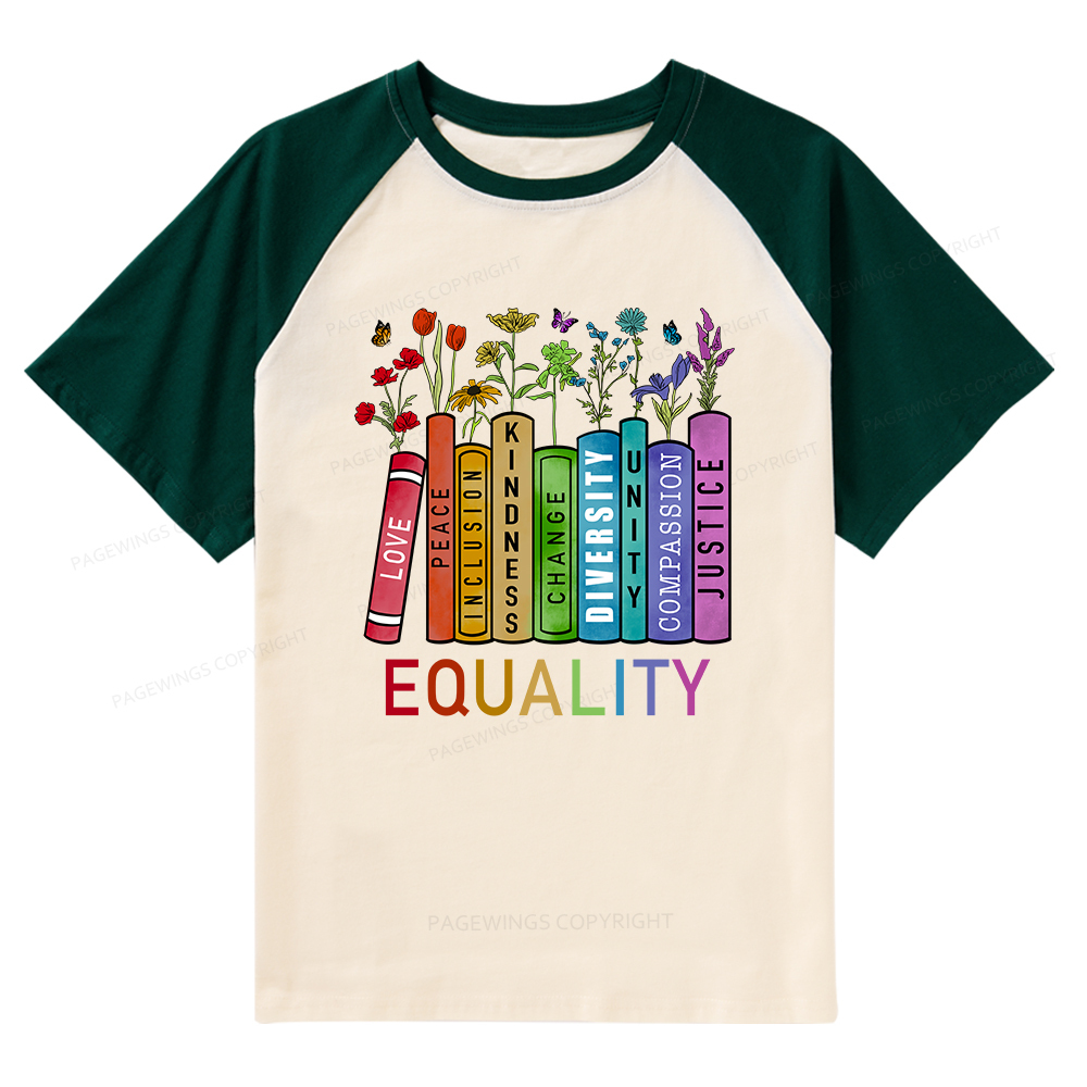 Pagewings Equal Rights Shirt Raglan T-shirt