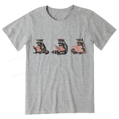 Pagewings Funny Raccoon Bookish Gift Unisex Classic T-shirt