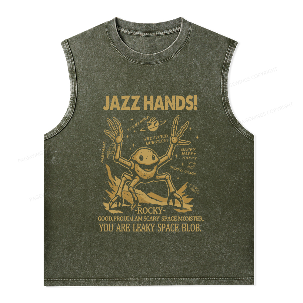 Pagewings You Sleep I Watch Unisex Washed Tank Top