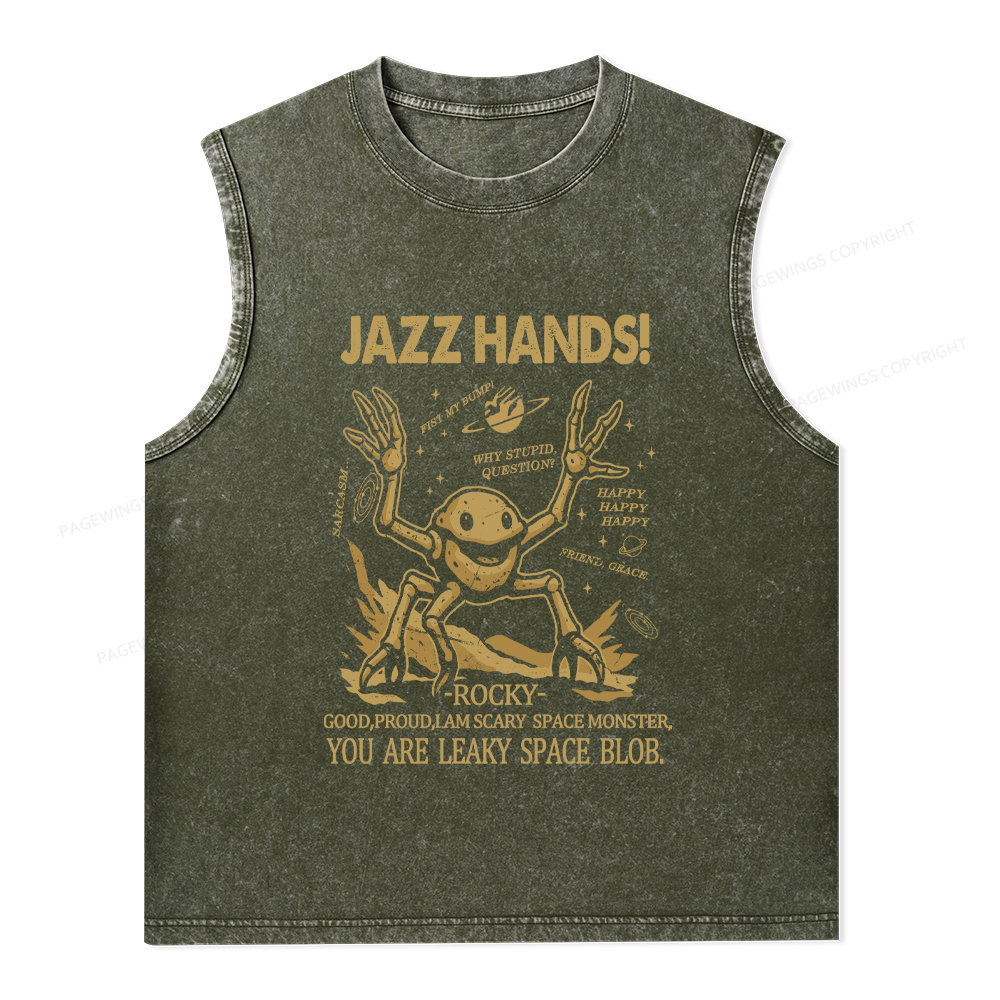 Pagewings You Sleep I Watch Unisex Washed Tank Top