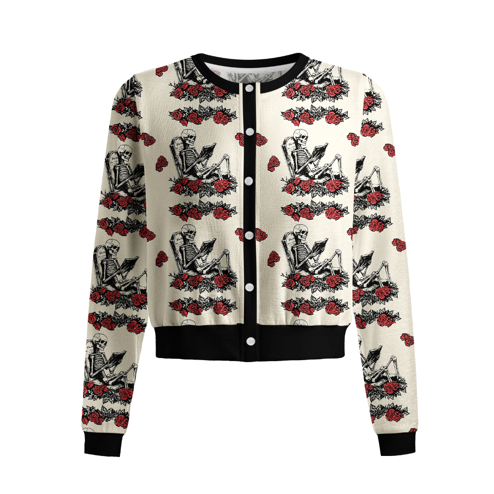 Pagewings One More Chapter Crew Neck Cardigan Sweaters