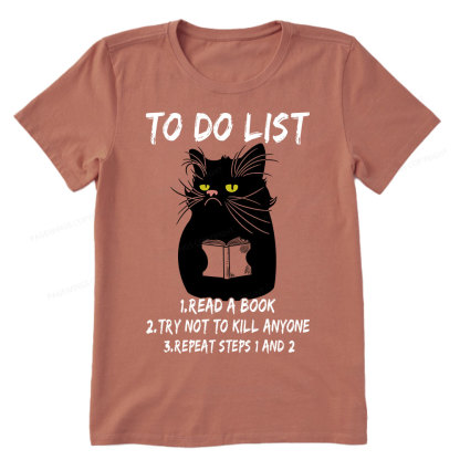 Pagewings Black Cat To Do List  Unisex Classic T-shirt