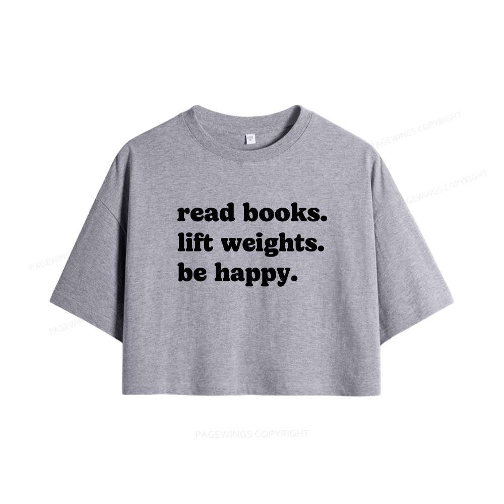 Pagewings Book Lover Gym Women Crop Tops