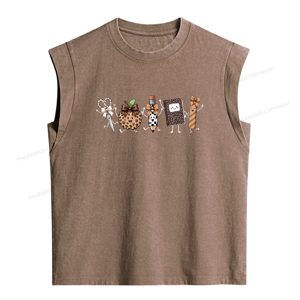 Pagewing It's a Good Day Bookish Women's Washed Tank Top