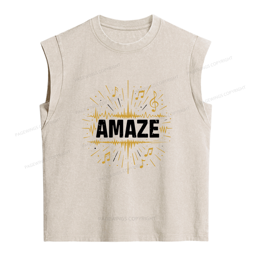 Pagewings Amaze Women's Washed Tank Top