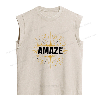 Pagewings Amaze Women's Washed Tank Top