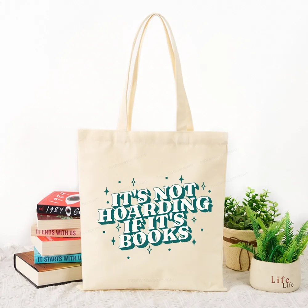 Pagewings It's Not Hoarding If It's Books Tote Bag