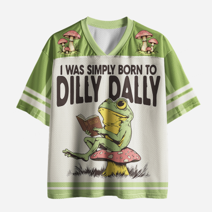 Pagewings I Was Simply Born To Dilly Dally Unisex Mesh Jersey