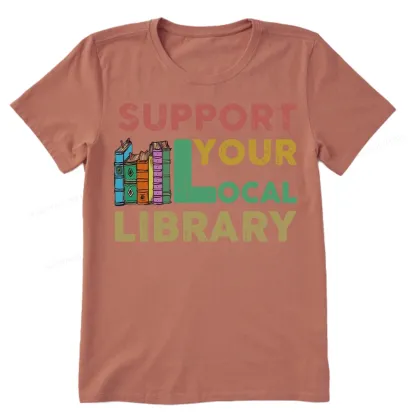 Pagewings Support Your Local Library Unisex Classic T-shirt