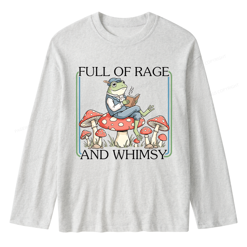 Pagewings Full Of Rage and Whimsy Unisex Lightweight Long Sleeve T-Shirt