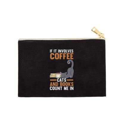 Pagewings Cats Reading Books Coffee Pouch
