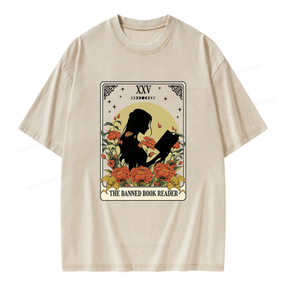 Pagewings The Banned Book Unisex Washed T-shirt