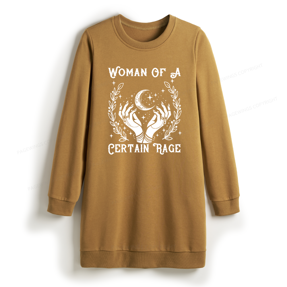 Pagewings Woman Of A Certain Rage Sweatshirt Dress