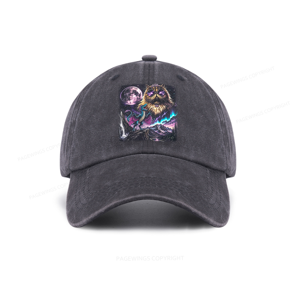 Pagewings Sci Fi Books Lover Washed Cap
