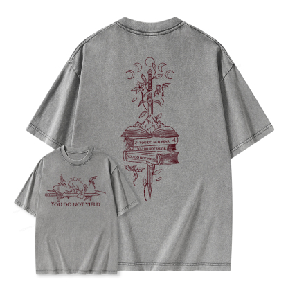 Pagewings You Do Not Yield Unisex Washed T-shirt