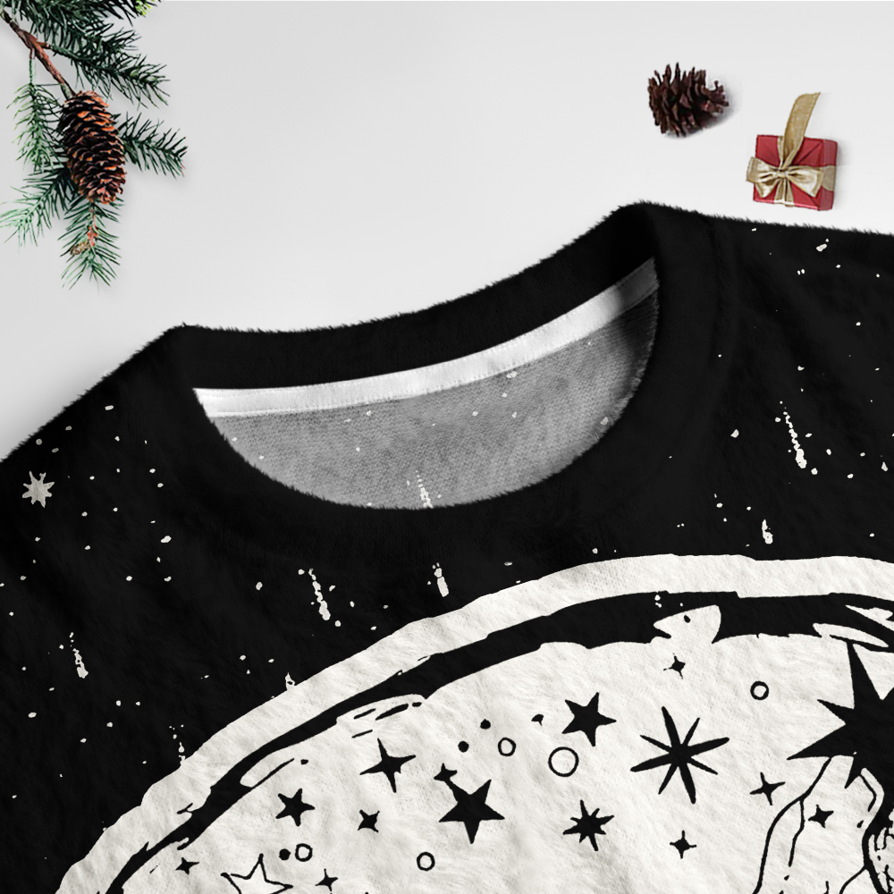 Pagewings Book Dragon Unisex Ugly Light Knit Sweatshirt