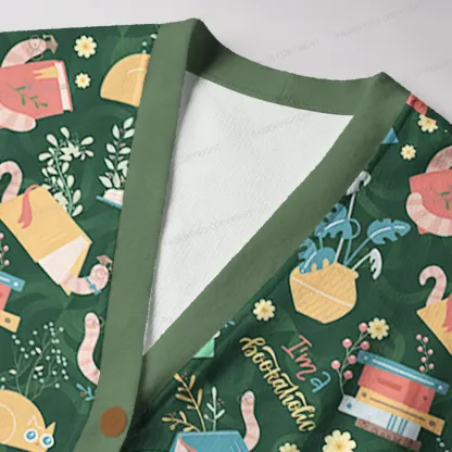 Pagewings I'm A Bookaholic  Unisex Ugly Cardigan Sweaters