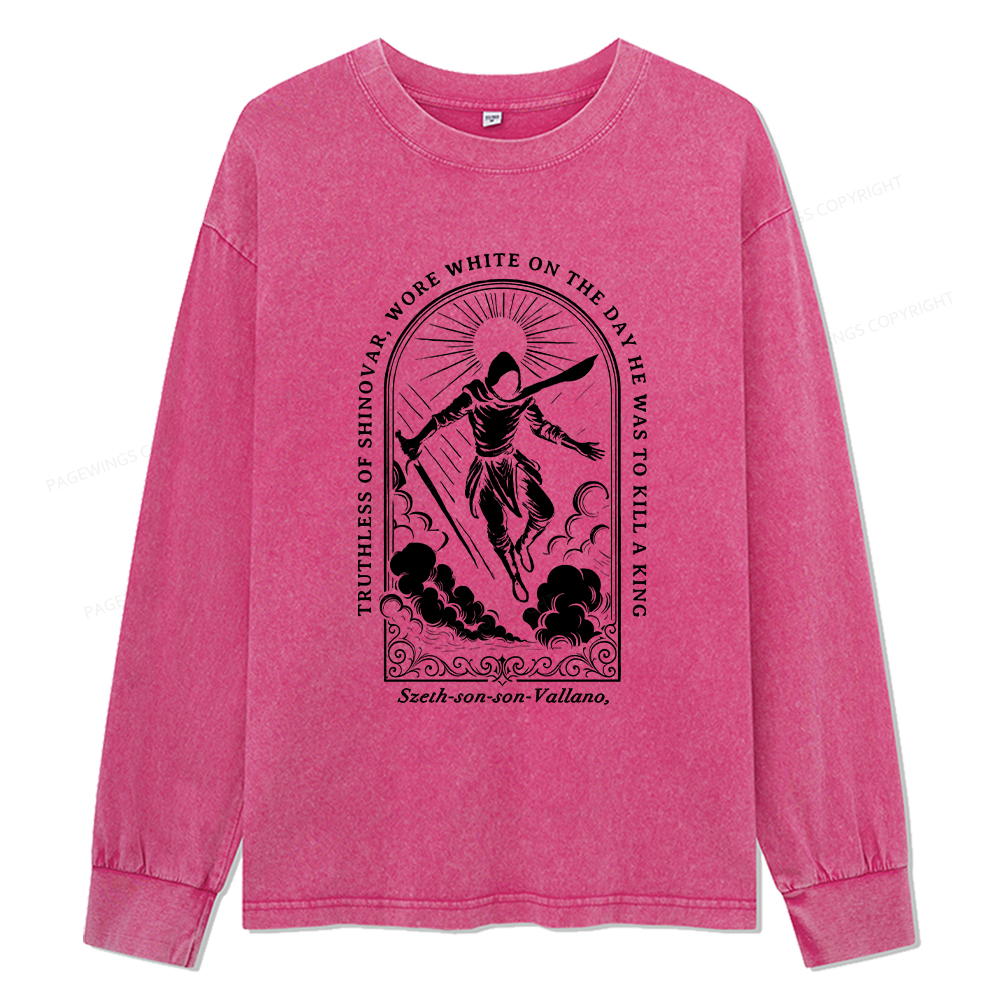Pagewings Truthless of Shinovar Unisex Washed Long Sleeve T-shirt