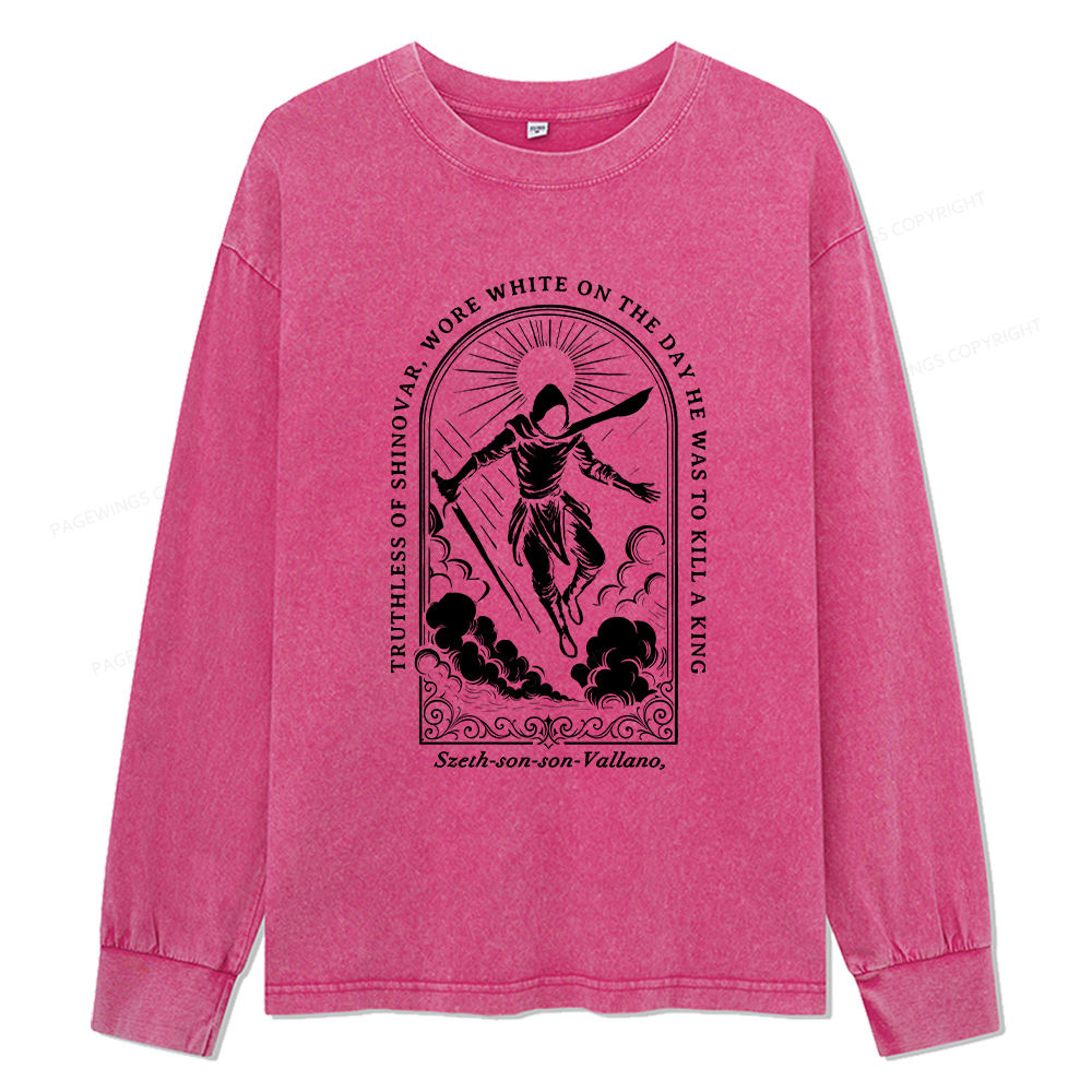 Pagewings Truthless of Shinovar Unisex Washed Long Sleeve T-shirt