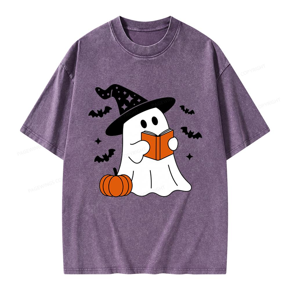 Pagewings All Booked For Fall Unisex Washed T-shirt