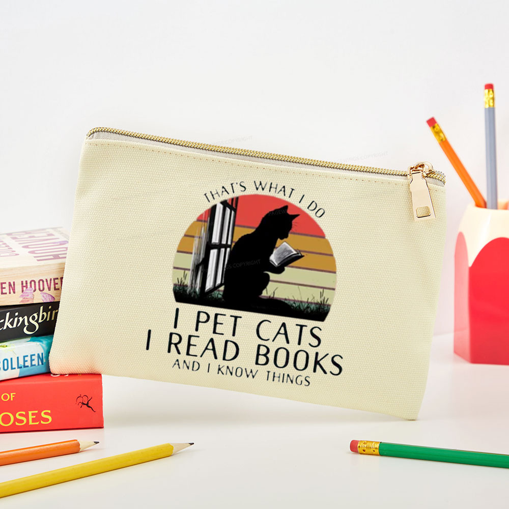 Pagewings Cat And Book Pouch