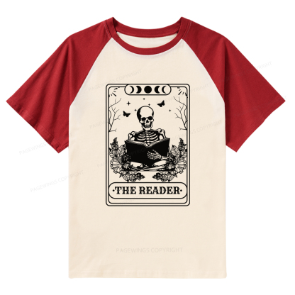Pagewings The Reader Raglan T-shirt