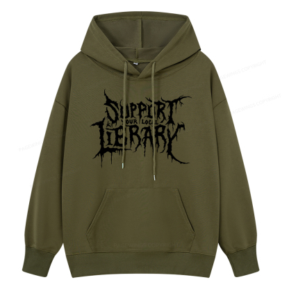 Pagewings Support Your Local Library Unisex Classic Hoodie