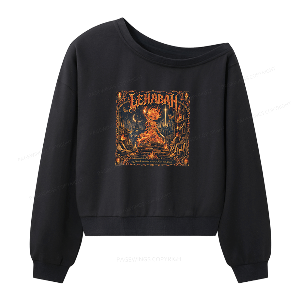 Pagewing Fantastic Reader Women Off Shoulder Sweatshirt