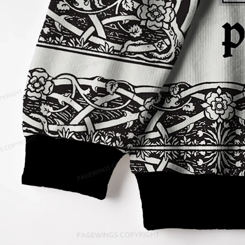 Pagewings Defend Your Local Public Library Unisex Ugly Knit Sweatshirt