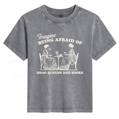 Pagewings Drag Queens Women's Washed T-shirt