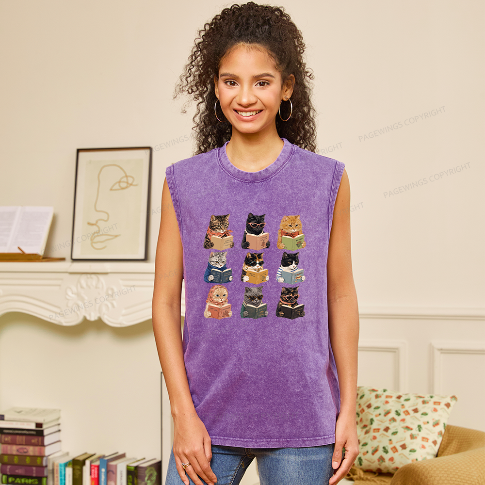 Pagewings I Literally Wrote A Book To Warn Unisex Washed Tank Top